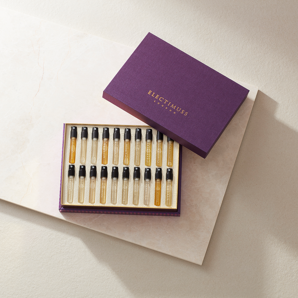 ELECTIMUSS 香水 ボックス入り LUXURY discovery set sample set - Twenty 1.8ml perfume vials