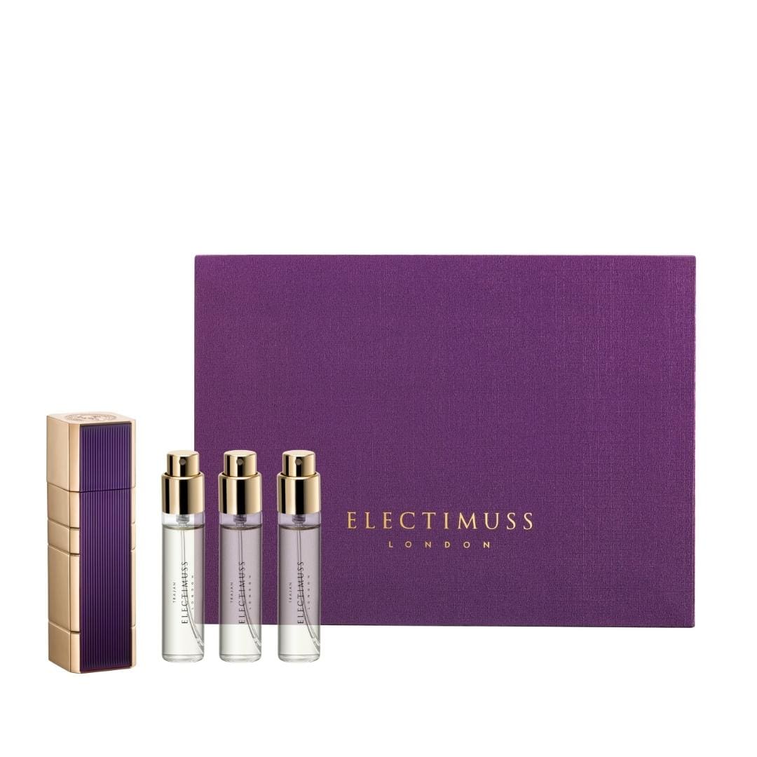 TRAJAN travel set from Electimuss. Atomiser and three 10ml travel