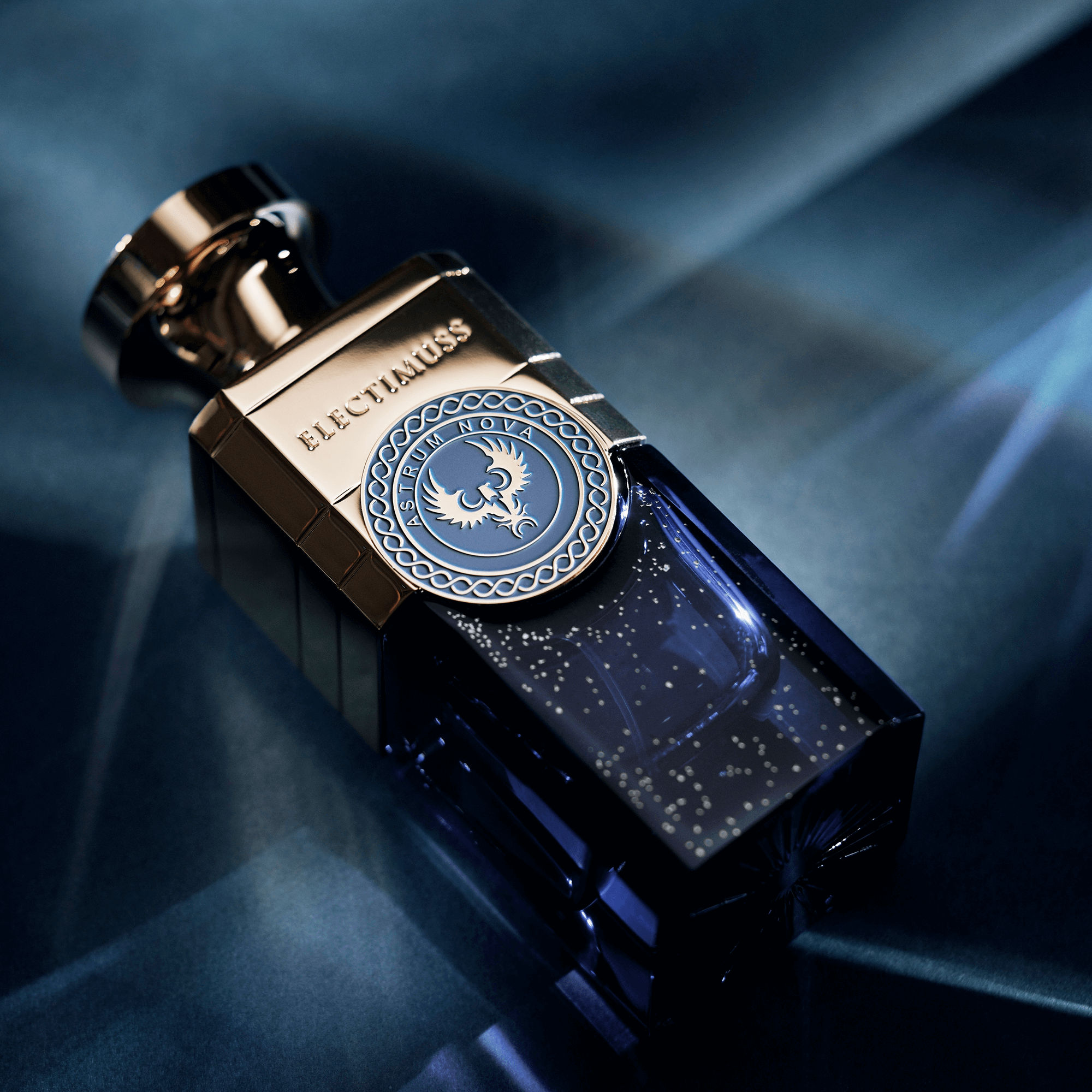 Electimuss Astrum Nova bottle sparkling on its side